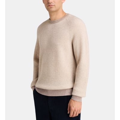 Pull droit nachribco côtes bicolores cachemire GALERIES LAFAYETTE