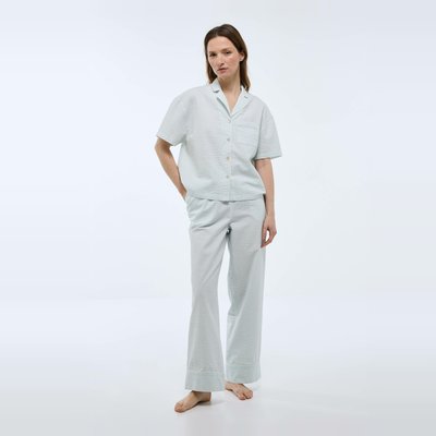 Pyjama manches courtes rayé en coton BIO MONOPRIX