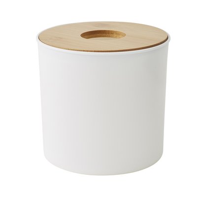Poubelle à coton couvercle bambou 1.5L PRIMA GUY LEVASSEUR