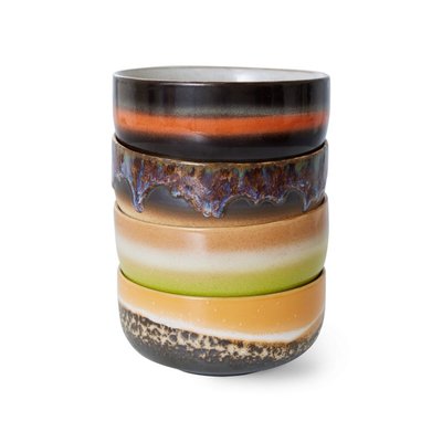 Bols grès  Humus set de 4 HKLIVING