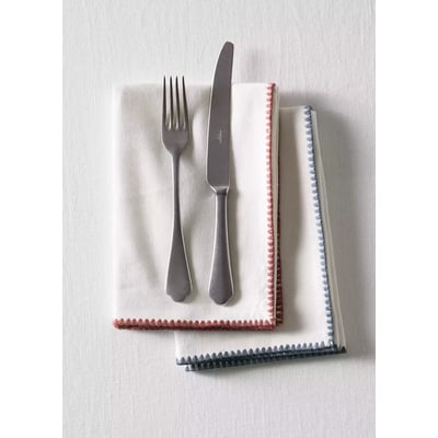 Serviettes de table lin coton contraste MANGO HOME