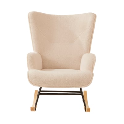 Fauteuil d'allaitement à bascule en tissu bouclette VERTBAUDET