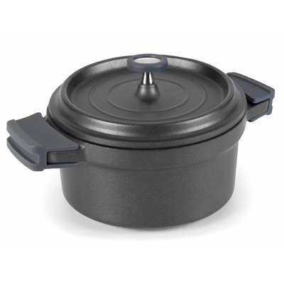 Cocotte 16 cm en fonte d'aluminium avec couvercle LACOR