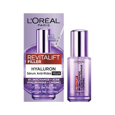 Sérum Yeux Acide Hyaluronique et Caféine L'OREAL PARIS