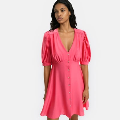 Robe évasée, courte, manches courtes LA REDOUTE COLLECTIONS