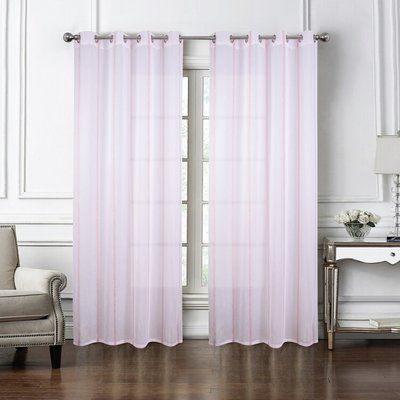 Paire de voilages à bandes verticales brillantes HOME MAISON
