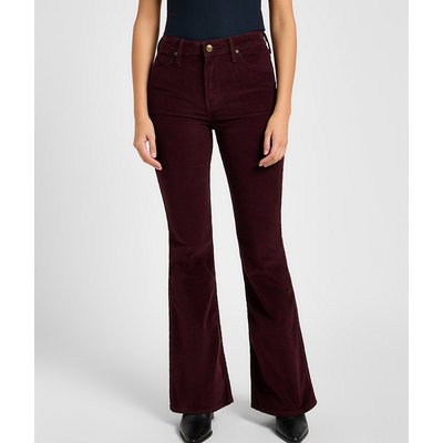 Jean bordeaux taille haute clearance