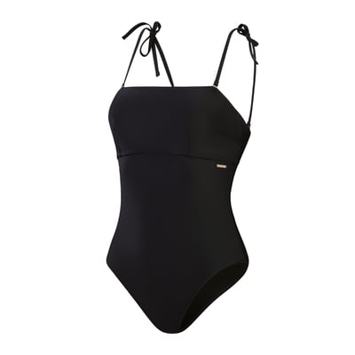 Maillot de bain 1 pièce uni avec bretelles fines amovibles à nouer motif/style logo SPEEDO