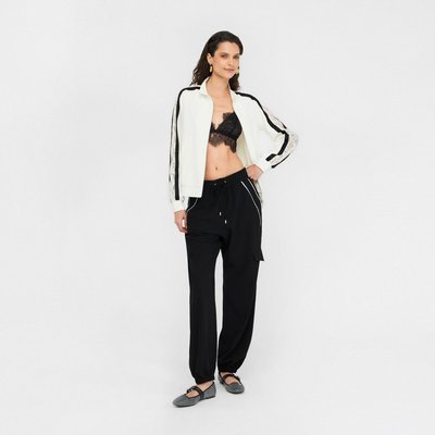 Sweat-shirt en coton avec dentelle LIU JO