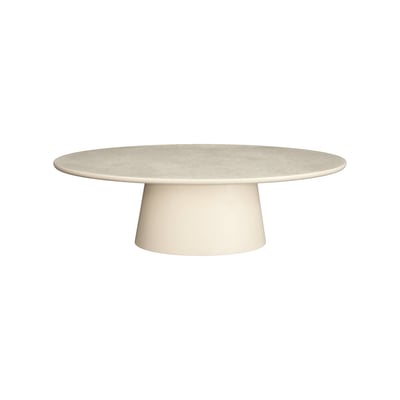 Table basse ovale finition effet béton NELL SWEEEK