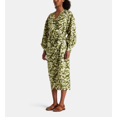 Robe Portefeuille Longue Lucrece Florale JODHPUR