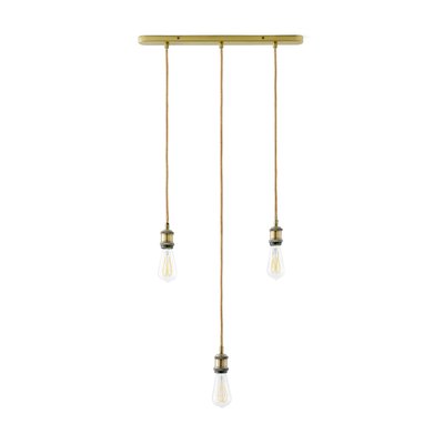 Suspension grappe en laiton et jute, Palatina LA REDOUTE INTERIEURS