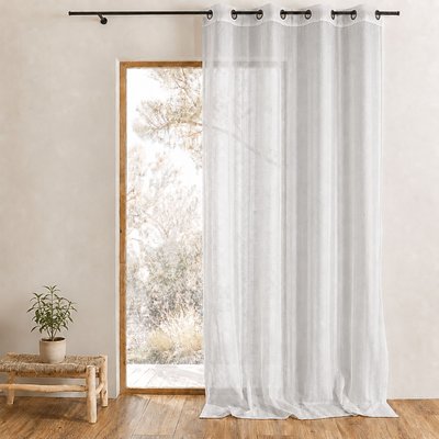 Voilage uni avec fils en fil textile HOME MAISON