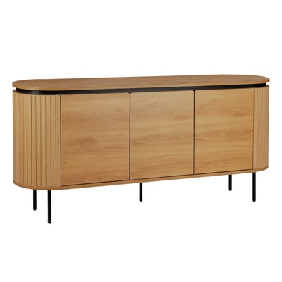 Buffet en mélaminé 2 portes 160 cm, HEMERA OVIALA