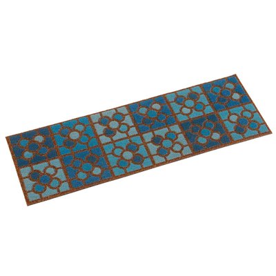 Paillasson coco et caoutchouc façon carreaux 75x25x5cm VERSA
