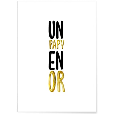 Affiche Papy en Or L'AFFICHERIE
