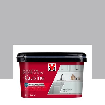 Peinture intérieure Rénovation Perfection® Cuisine Satin, Les gris V33
