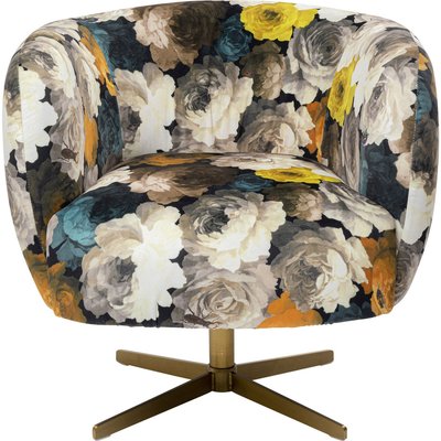 Fauteuil pivotant pivoines KARE DESIGN