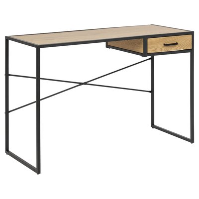 Bureau en MDF et métal 1 tiroir TOILINUX