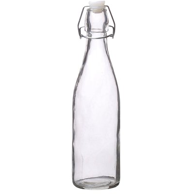 Bouteille en verre réutilisable bouchon clip 500ml WADIGA