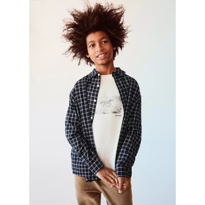 Chemise flanelle à carreaux MANGO KIDS