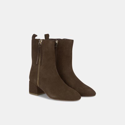 Bottines en cuir à bout rond ALMA EN PENA