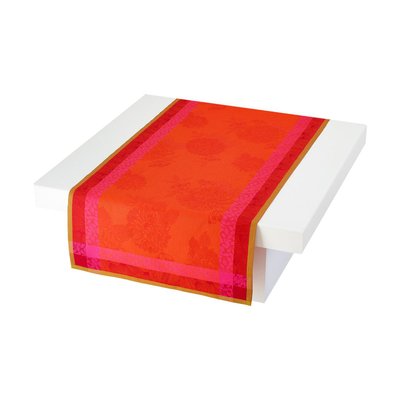 Chemin de table en Coton, PARFUMS DE BAGATELLE LE JACQUARD FRANCAIS