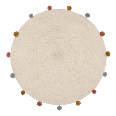 Tapis Arlequin pompons D90 ATMOSPHERA