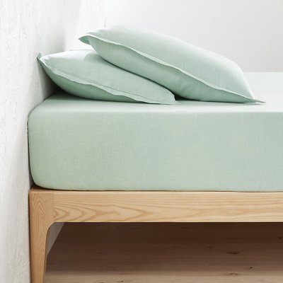 Fixleintuch Linot aus vorgewaschenem Leinen, Steg 30 cm LA REDOUTE INTERIEURS