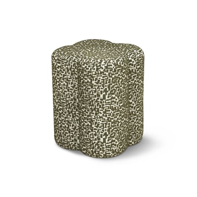 Pouf en tissu texturé à motif LUCKY SIA HOME