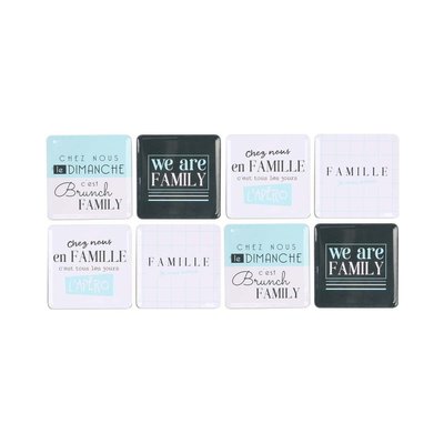 Set de 8 dessous de verre Family CMP