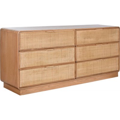 Commode en chêne et rotin, élégante RECOLLECTION