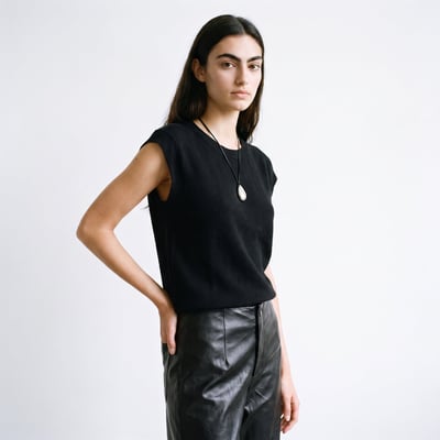 Pull manches courtes col rond coupe ample CHARLIZE ARTLOVE