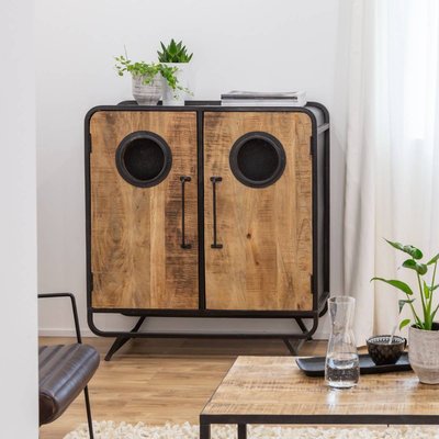 Petit buffet en bois de manguier  NAUTILUS MADE IN MEUBLES 
