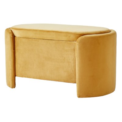 Banc avec rangement, velours, MOSS NORDLYS