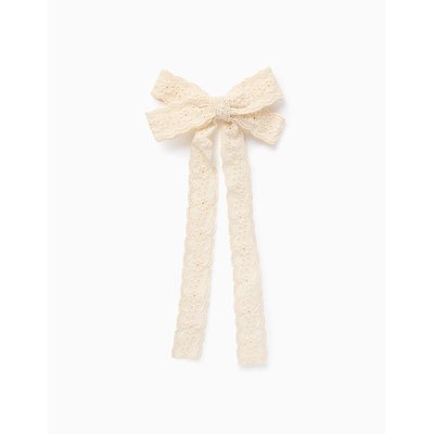 Barrette avec Noeud Long en Broderie Anglaise ZIPPY