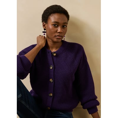 Gilet manches longues col rond LA FEE MARABOUTEE