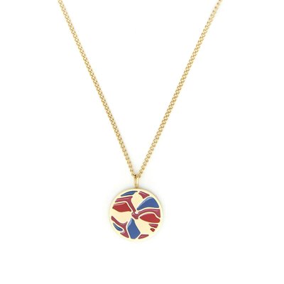 Collier Email RIO fleurs DRAEGER PARIS