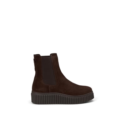 Bottines Chelsea, modèle Bianca en cuir velours souple MARC O'POLO