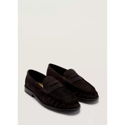 Mocassins découpe cuir suède MANGO MAN