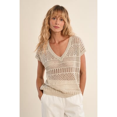 Set T-shirt + Débardeur Molly Bracken - Taille Unique - Couleur Beige - Neuf Avec étiquettes