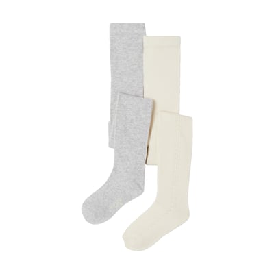 Lot de 2 collants ajourés VERTBAUDET