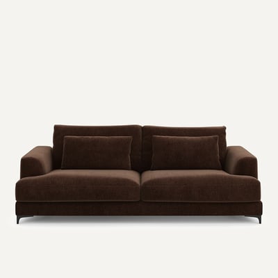 Canapé 4P convertible velours chenille, Marsile AM.PM