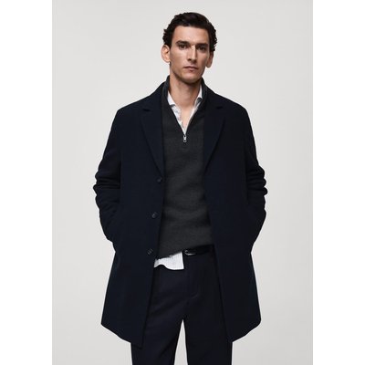 Manteau laine intérieur matelassé MANGO MAN