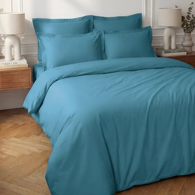 Parure housse de couette + 2 taies 65x65 cm SOFT PERCALE SENSEI MAISON