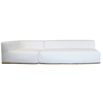 Canapé modulable en lin, déhoussable MX HOME