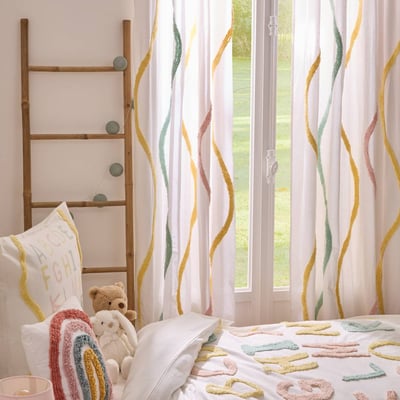 Rideau enfant en coton motifs brodés TUFY ATMOSPHERA FOR KIDS