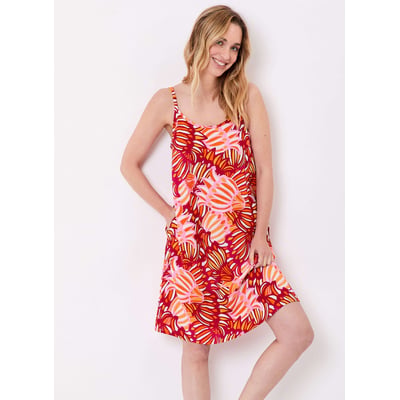 Robe imprimée fluide sans manches avec ceinture NATHOR LA FIANCÉE