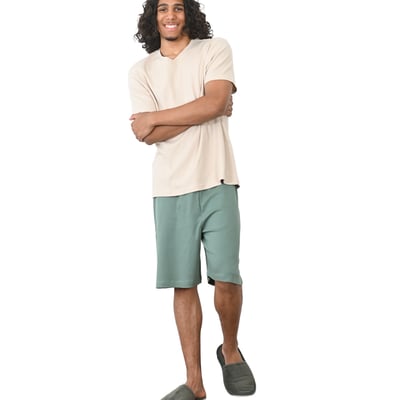 Pyjama homme t-shirt + short en jersey CAMBRIDGE SENSEI MAISON