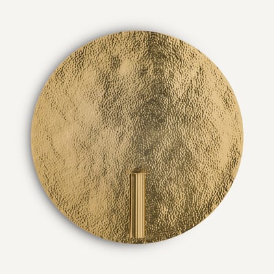 Miroir bougeoir vase mural rond, diamètre 40 cm, LUNOU AM.PM